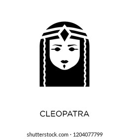 Cleopatra icon. Cleopatra symbol design from Desert collection. Simple element vector illustration on white background.