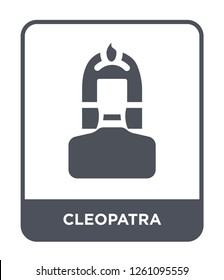 cleopatra icon vector on white background, cleopatra trendy filled icons from Desert collection, cleopatra simple element illustration