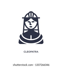 cleopatra isolated icon. Simple element illustration from desert concept. cleopatra editable logo symbol design on white background. Can be use for web and mobile.