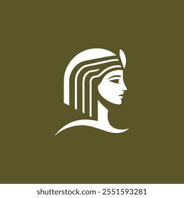 Cleopatra lady logo for sale.