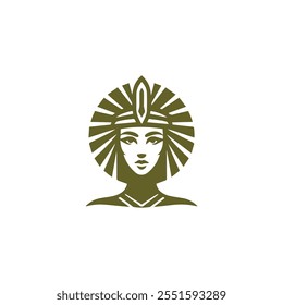 Cleopatra lady logo for sale.