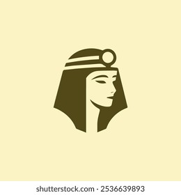 Logotipo Cleopatra pronto para venda.