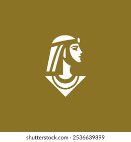 Logotipo Cleopatra pronto para venda.