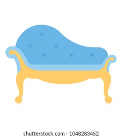 
Cleopatra sofa flat design icon 
