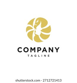 Vetor de Ícone de Logotipo Vulture Cleopatra