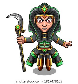 Cleopsis chibi mascot logo design
