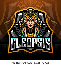 Cleopsis esport mascot logo design
