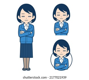 Clerk woman. Vector data that can be easily edited.