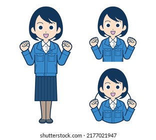 Clerk woman. Vector data that can be easily edited.