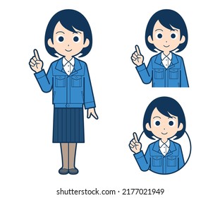 Clerk woman. Vector data that can be easily edited.