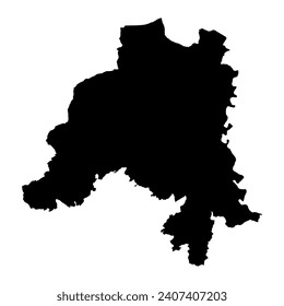 Mapa de Clervaux canton, división administrativa de Luxemburgo. Ilustración vectorial.