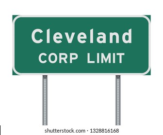 Cleveland Corp Limit road sign