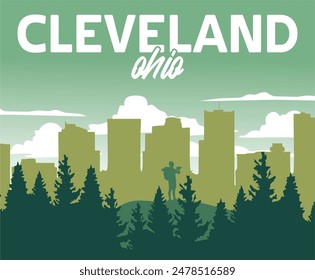 Cleveland Ohio con hermosas vistas