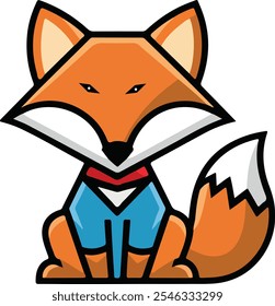 A clever and agile fox, known for its vibrant orange fur and bushy tail.