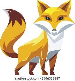 A clever and agile fox, known for its vibrant orange fur and bushy tail.