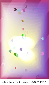 clever board at love vector background, shape with opposed arrangement