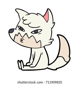clever cartoon fox