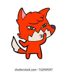 cleverer Cartoon-Fuchs