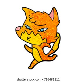 clever cartoon fox