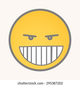 Clever - Cartoon Smiley Vector Face