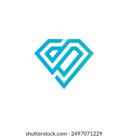 A clever design combination between the letter s and diamonds creates a unique design.