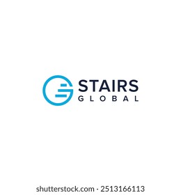 Una combinación de diseño inteligente entre las escaleras y la letra global en un diseño único