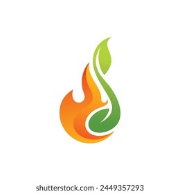 a clever design combination of fire and plants