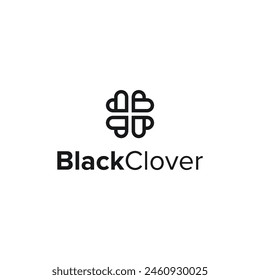 The clever design combination of letter B, clover and heart makes for a unique design