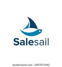 A clever design combination of sail and sale tag into a unique design