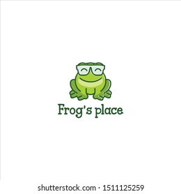 clever and funny frog logo