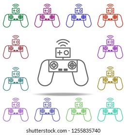 clever joystick icon. Elements of intelligence in multi color style icons. Simple icon for websites, web design, mobile app, info graphics