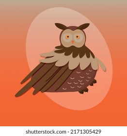 a clever owl let out its feathers