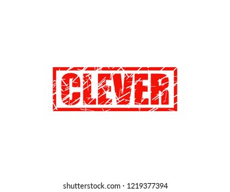 Clever red stamp
