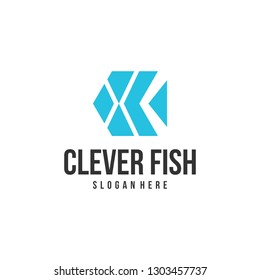 clever simple modern fish vector
