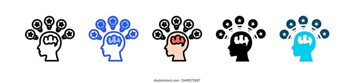Cleverness Icon Collection With Multiple Styles
