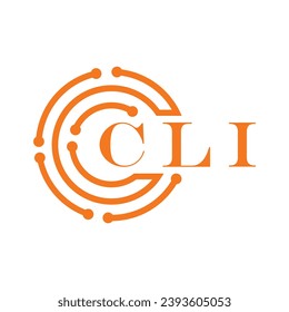 CLI letter design. CLI letter technology logo design on white background. CLI Monogram logo design for entrepreneur and business