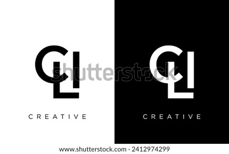 CLI Letter Initial Logo Design Template Vector Illustration