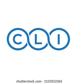 CLI letter logo design on white background. CLI creative initials letter logo concept. CLI letter design.
