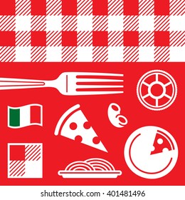 Cliche Italian Restaurant Icons
