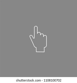 Click arm White Icon