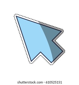 Click arrow cursor icon vector illustration graphic design