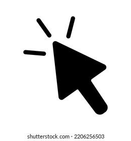 Click arrow icon. Cursor or mouse Vector illustration