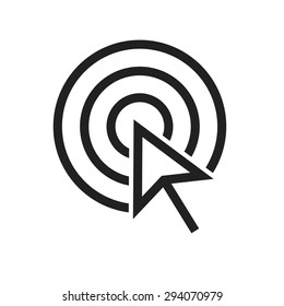 Click, arrow, mouse, payment icon vector image. Can also be used for SEO, digital marketing, technology. Suitable for web apps, mobile apps and print media.