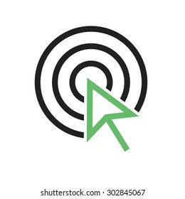 Click, arrow, mouse, payment icon vector image. Can also be used for seo, digital marketing, technology. Suitable for use on web apps, mobile apps and print media.