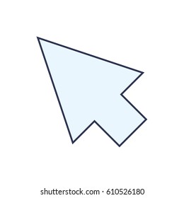 Click arrow pointer icon vector illustration graphic design