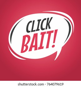 Click bait cartoon speech bubble