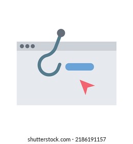 Click Bait icon vector image. Can also be used for Cyber Security. Suitable for mobile apps, web apps and print media.