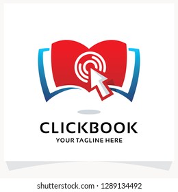 Click Book Logo Design Template Inspiration