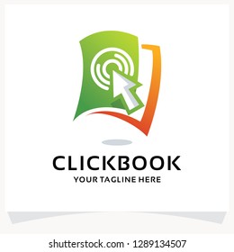 Click Book Logo Design Template Inspiration