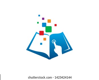 Click Book Logo Template, Icon, Symbol